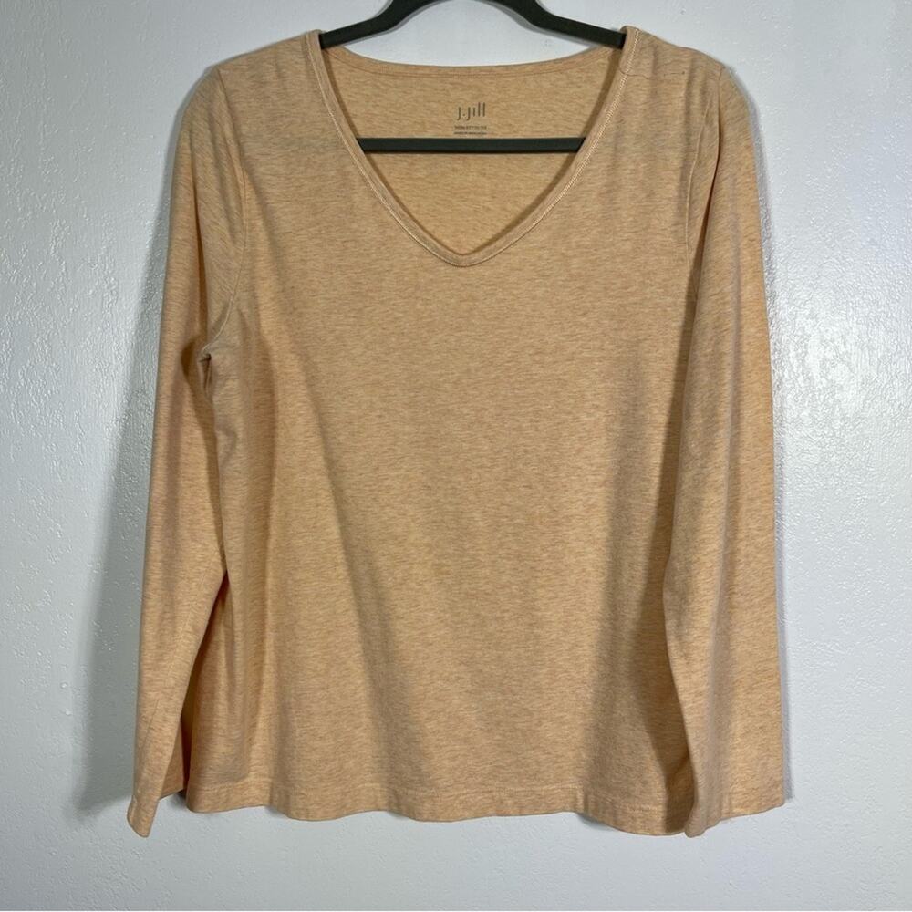 J. Jill Satin Stitch Long Sleeve Tee. Size Large. In good used condition!